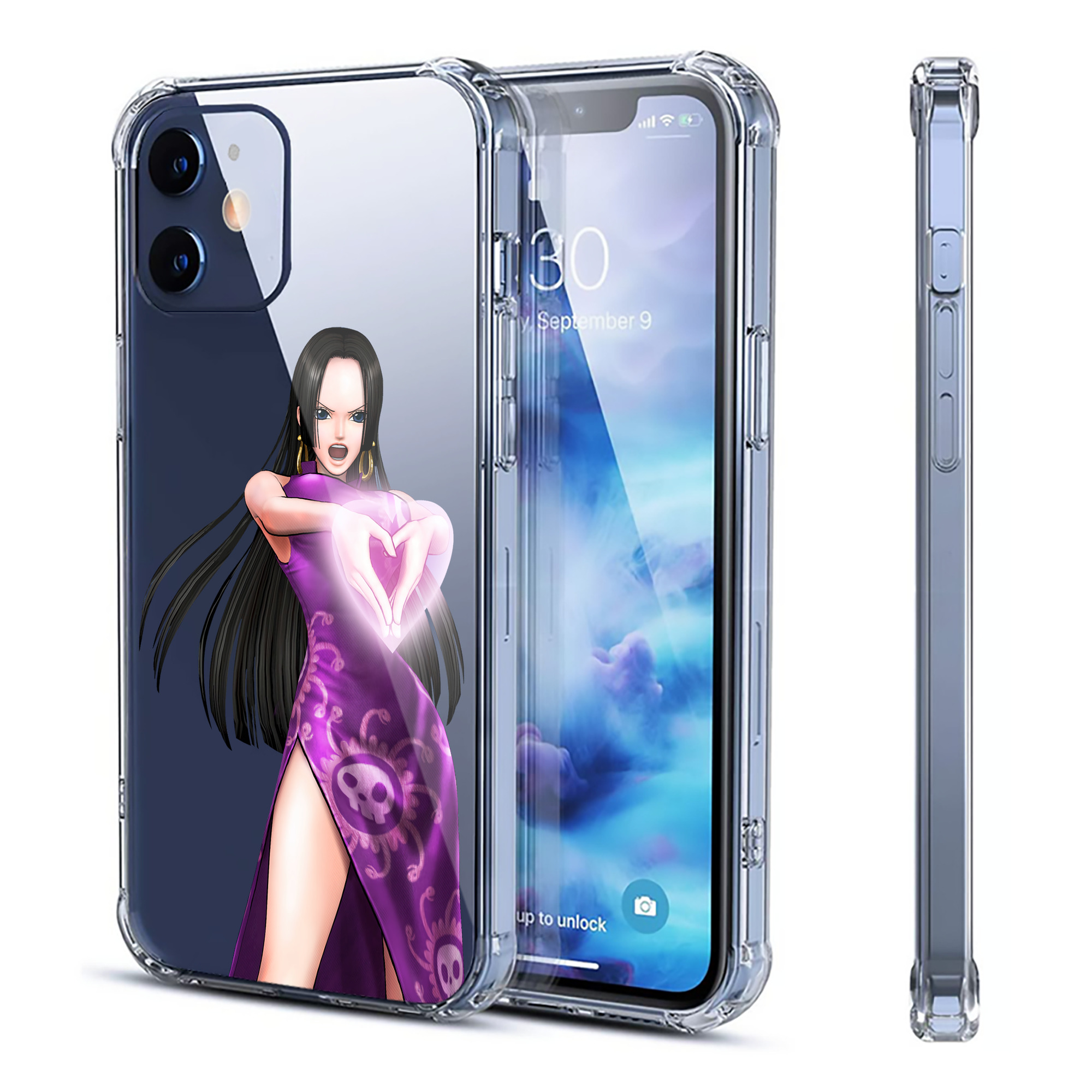 （画像用） ワンピース ボア・ハンコック ONE PIECE Boa·Hancock 【iPhone 12シリーズ対応】透明スマホケース（クリアソフトケース）
